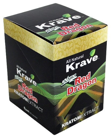 Krave Exotic Kratom Extract Capsules 6pk - Red Dragon