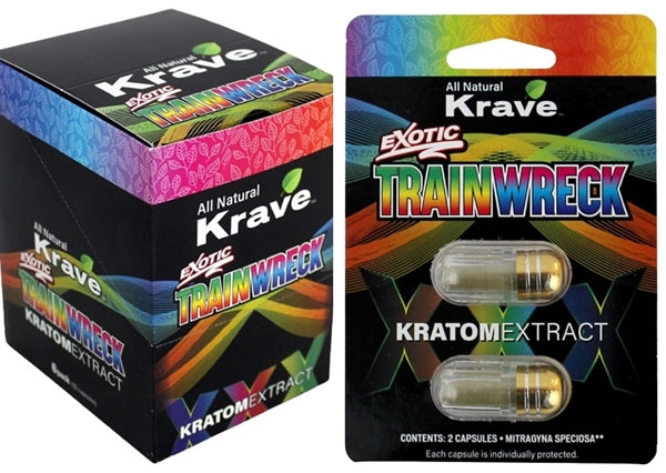 Krave Exotic Kratom Extract Capsules 6pk - Trainwreck