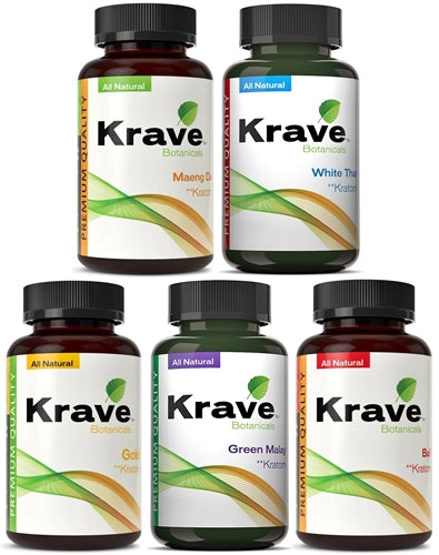 Krave Botanicals Kratom - 500 Caps