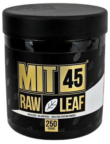 MIT 45 Raw Leaf Kratom 250g Powder - White