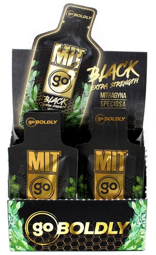 MITgo Black Extra Strength Liquid Kratom Shot Pouch 12pk