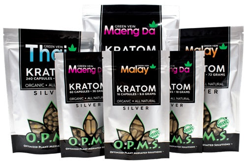 OPMS Silver 288g - 480caps Kratom