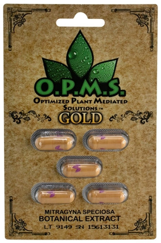 OPMS Kratom Gold Capsules - 5 Cap