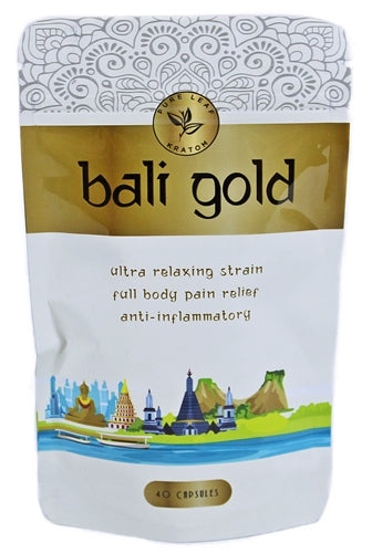 Pure Leaf Kratom - Bali Gold 40cap