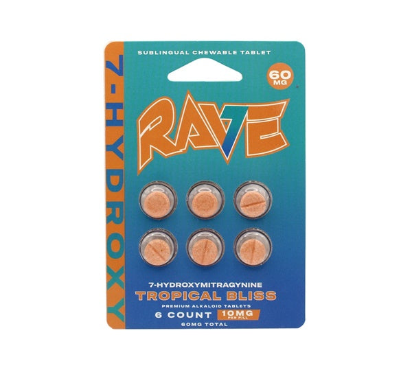 Rave 10mg 7-OH - Tropical Bliss - 6-Tablet