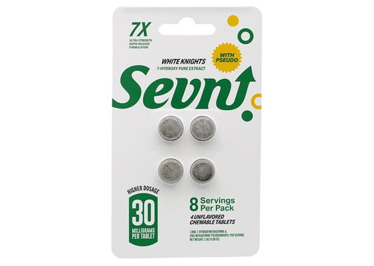 Sevn White Knights 30mg 7-OH 4-Tablets