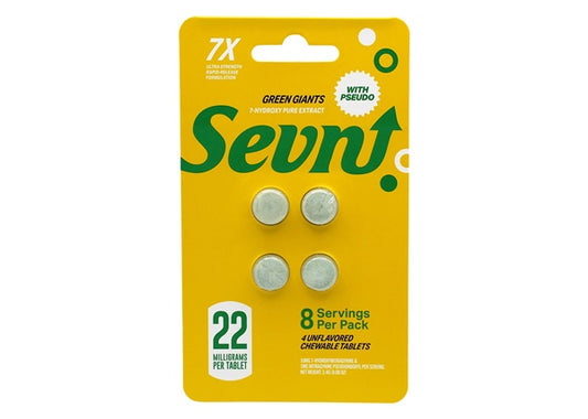 Sevn Green Giants 22mg 7-OH 4-Tablets