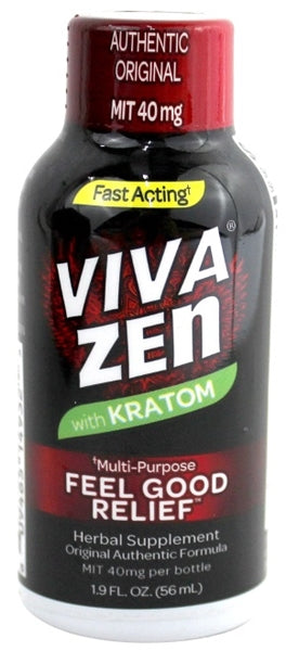 Viva Zen with Kratom Feel Good Relief Shots 12pk