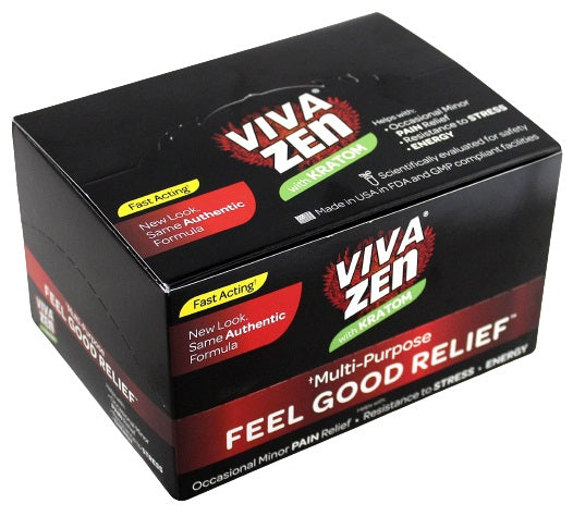 Viva Zen with Kratom Feel Good Relief Shots 12pk