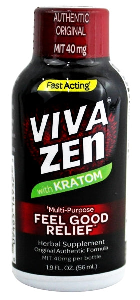 Viva Zen with Kratom Feel Good Relief Shots 12pk