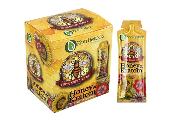 Zion Herbals Honey 110mg Kratom Extract - 12pk