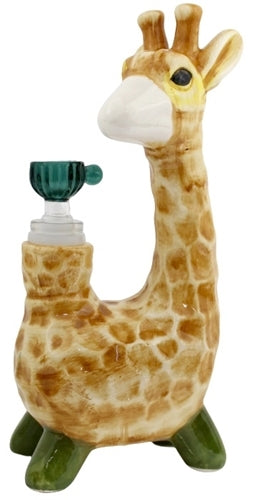 8" Ceramic Water Pipe - Giraffe