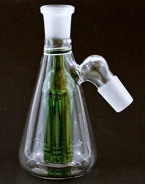 5" 19-19 Green Tear Drop 6 Arm Diffuser Ashcatcher