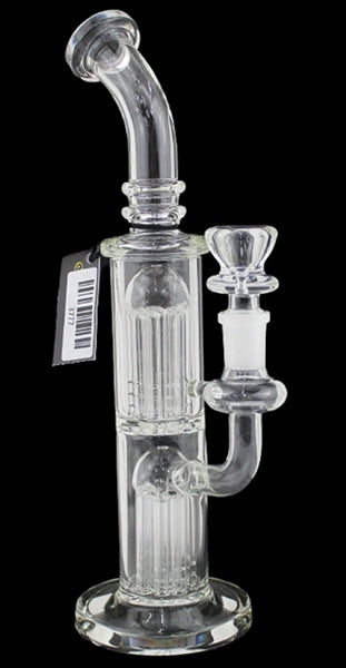 10" Double Chamber Dual Tree Perk Water Pipe