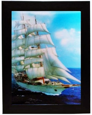 3D Lenticular Picture Frame Sail Ship 116