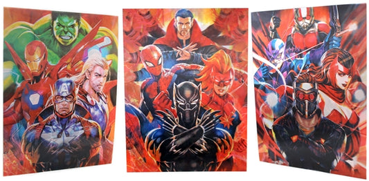 3ct Lenticular 3D Image Holographic Poster - Avengers