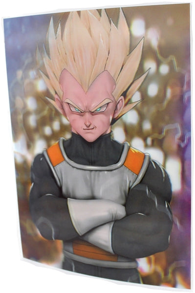 3ct Lenticular 3D Image Holographic Poster - Dragon Ball Z - Vegeta
