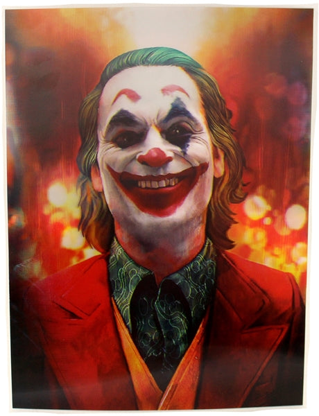 3ct Lenticular 3D Image Holographic Poster - Joker