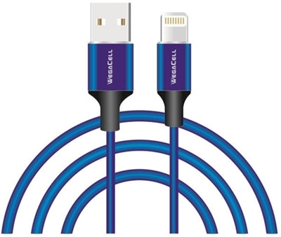 Wegacell USB Data Cable Phone Charger - Iphone - Micro - Type-C - 5FT