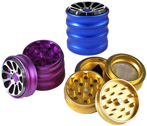 Chromium Crusher 2.1" CNC Rim 4pc Magnetic Tobacco Grinder