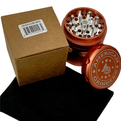 62mm 5pc Heavy Duty American Grinder with Windows and Removable Screen