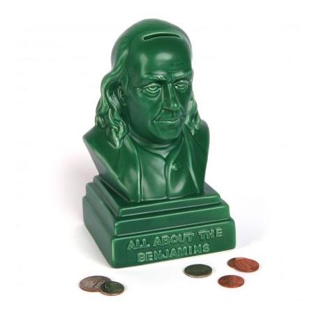 All About The Benjamins Ceramic Bank