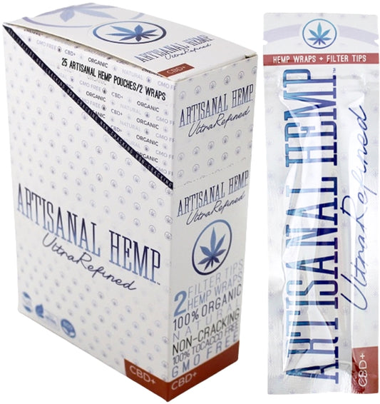 Artisanal Hemp Ultrarefined Blunt Wraps 25pk