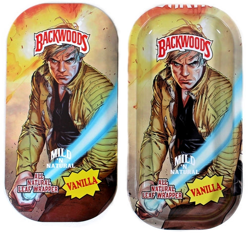 Backwoods Rolling Tray With Magnet Cover - Luke Anakin Saber