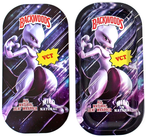 Backwoods Rolling Tray With Magnet Cover - Mewtwo Art