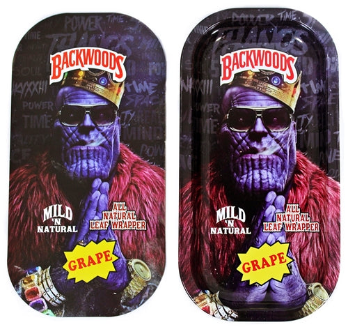 Backwoods Rolling Tray With Magnet Cover - Rick Ross Thanos