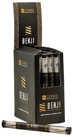 Benji 100 Dollar Bill Pre-Rolled Cones 24pk