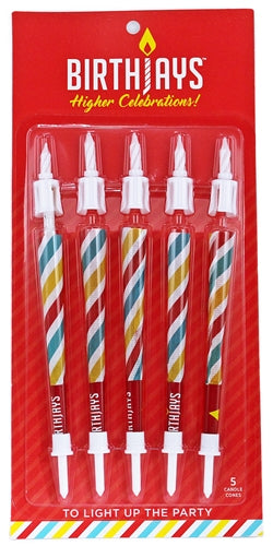 Birthjays Pre-rolled 5pk Cone Birthday Candles