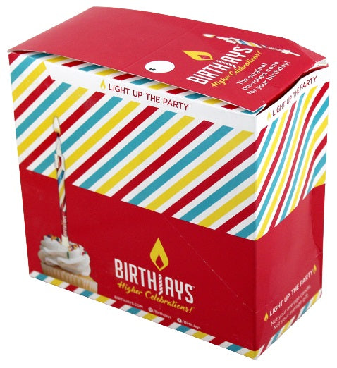 Birthjays Pre-Rolled Cones Birthday Candles 10pk