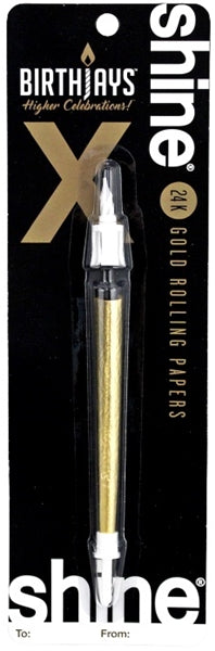 Shine Golden Birthjays Pre-Rolled Cones Birthday Candles