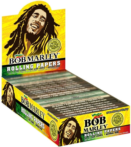 Bob Marley Pure Hemp Rolling Papers - 1 1-4