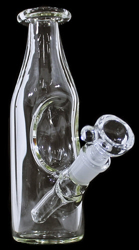 6" Bottle Icer Glass On Glass Water Pipe