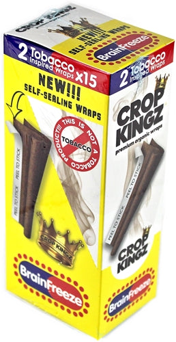 Crop Kingz Tobacco Inspired Self-Sealing Organic Wraps - BrainFreeze