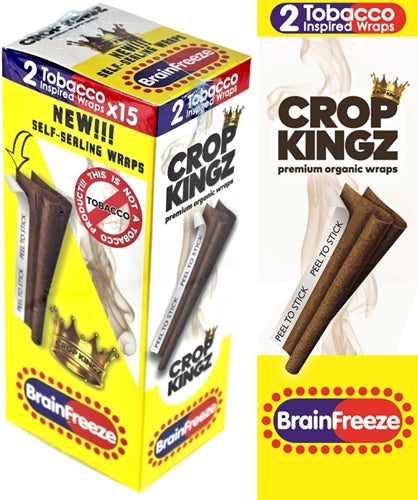 Crop Kingz Tobacco Inspired Self-Sealing Organic Wraps - BrainFreeze