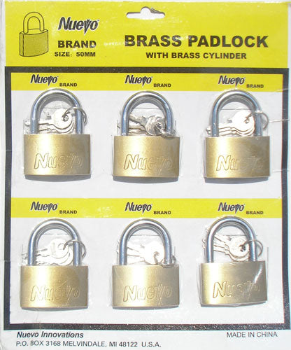 Brass Padlock Nuevo 50MM