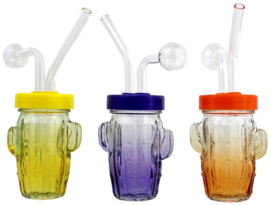 4ct Cactus Jar Oil Burner Bubbler Assortment