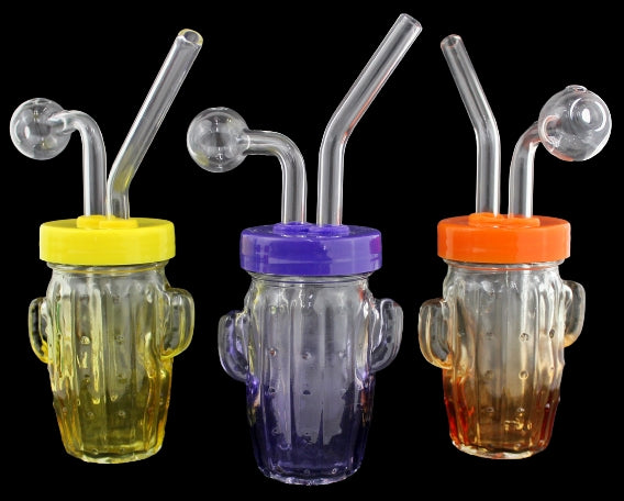 4ct Cactus Jar Oil Burner Bubbler Assortment