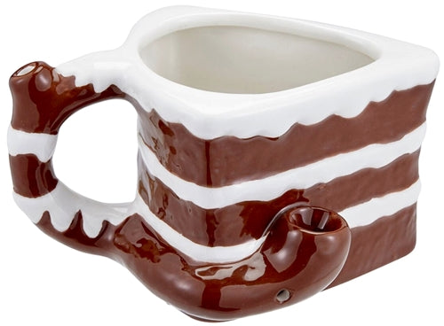 Ceramic Pipe Mug - Its 420 Somewhere Munchies Chocolate Cake