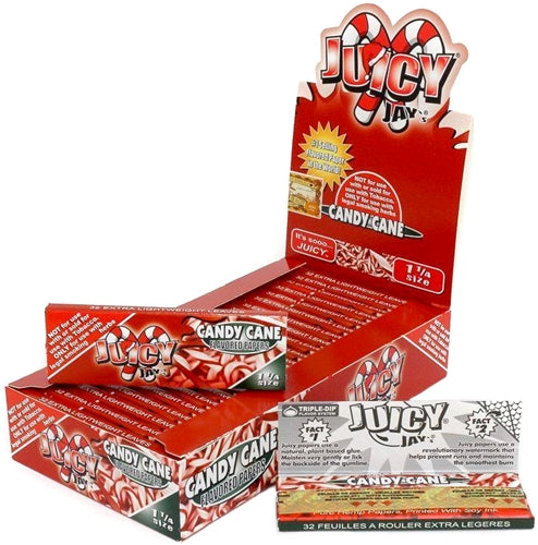 Juicy Jays Rolling Paper - 1 1-4 - Candy Cane