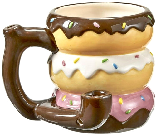 Ceramic Pipe Mug - Better With Donuts