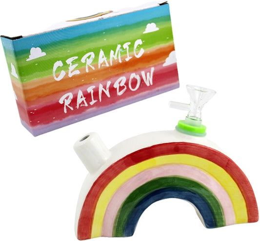 6" Ceramic Water Pipe - Rainbow