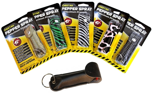Cheetah 1-2 oz Pepper Spray Animal Bling Assortment