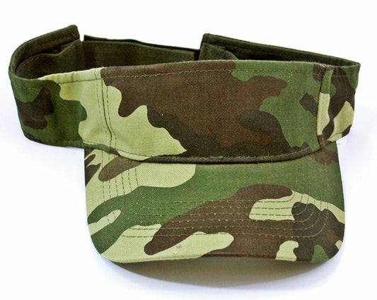 Green Camouflage Visor Hat