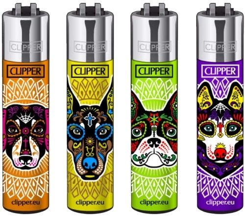 Clipper Lighter - Muerta Dogs - 48pk