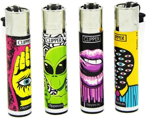 Clipper Lighter - Psycho Alien - 48pk