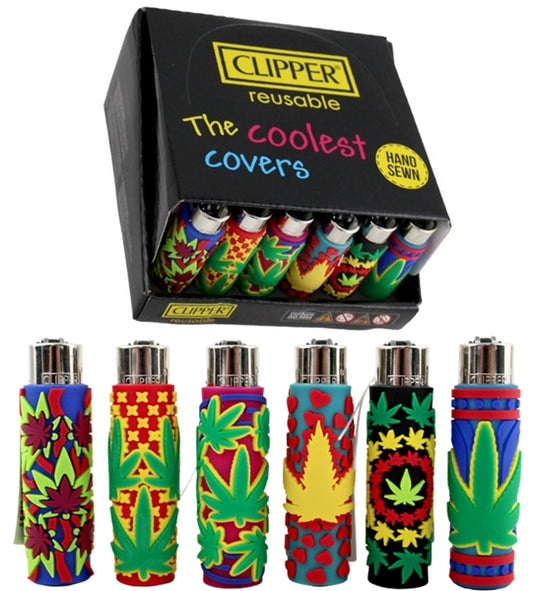 Clipper Lighter Pop Cover Edition - Leaves 30pk